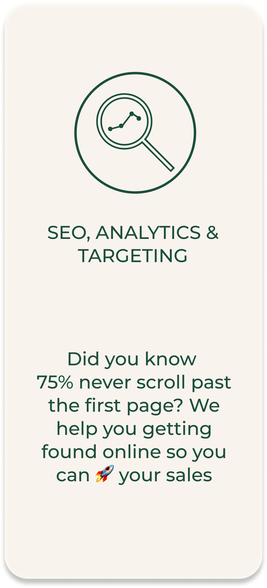 SEO, Analytics & Targeting